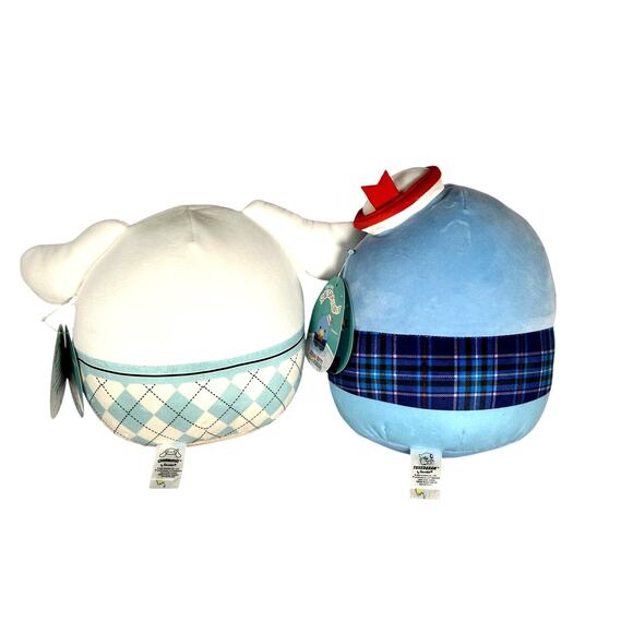 Squishmallows Cinnamoroll Argyle Preppy & Tuxedosam Plaid Preppy Outfit NWT - Picture 2 of 10